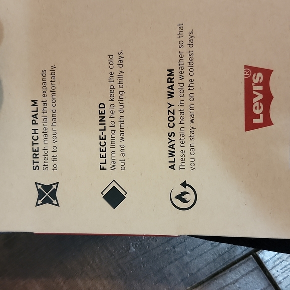 Levi's Fleece Lined Gloves(C19) - Picture 2 of 5